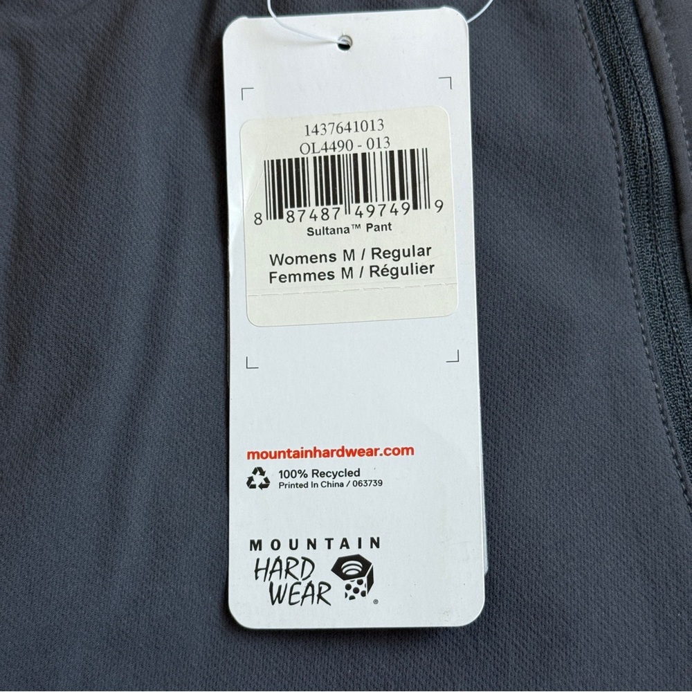 Mountain Hardwear Sultana Pant - Women’s M Regular - Dark Storm Gray - Picture 5 of 12